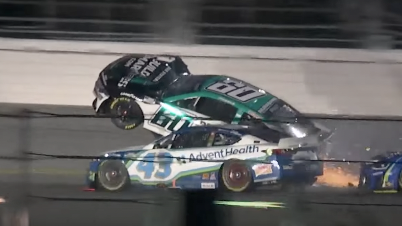 Ryan Preece's car gets airborne at Daytona
